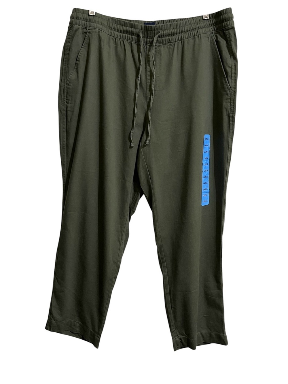 NEW GAP Women’s Olive Green Pull On Drawstring Waist Tencel Ankle Pants Large
